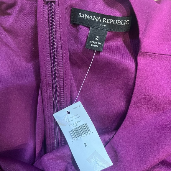 New With Tags - Banana Republic Purple and Black Dress - Picture 7 of 9